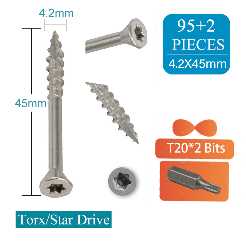 Wkręty do drewna Torx ze stali – Deck Screw Stainless recenzja i cena