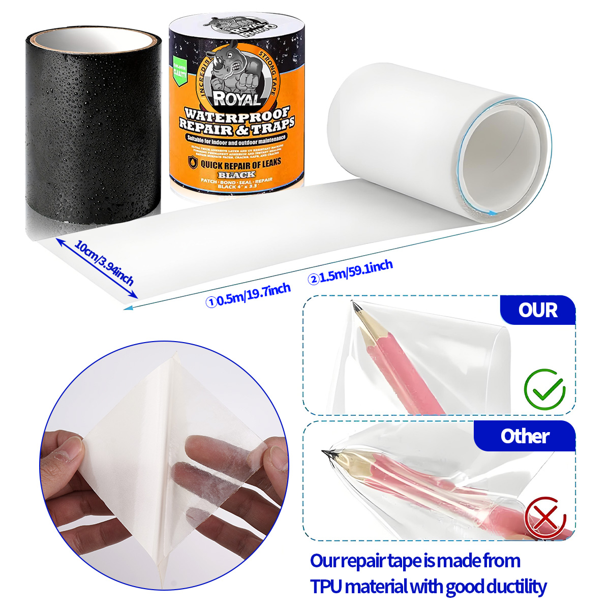 Wodoodporna taśma do naprawy w – Roof Sealant Patch recenzja i cena