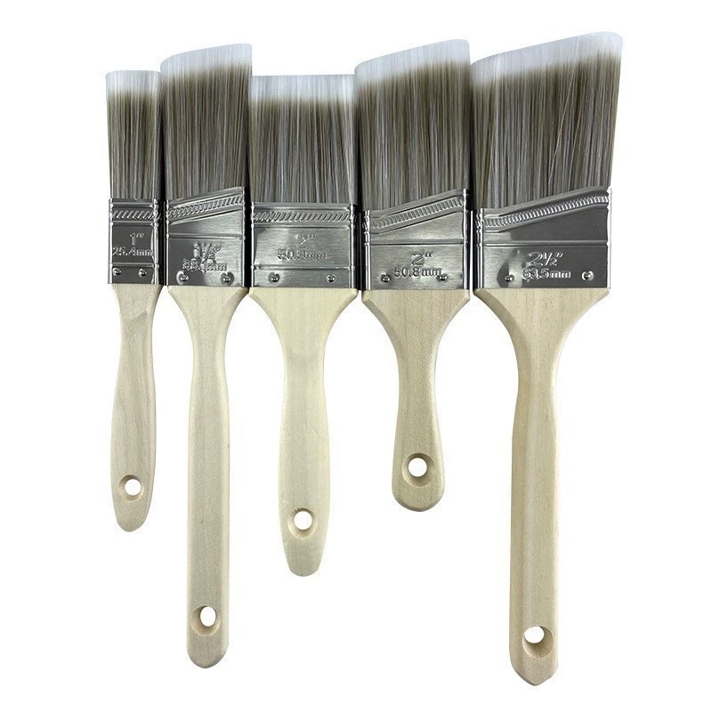 Zestaw 5 sztuk grubych pędzli  – Wood Stain Brush recenzja i cena